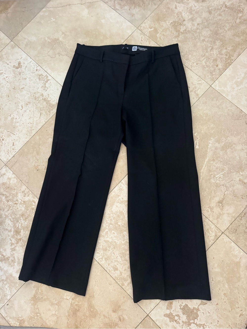 J. Crew Black Women's Straight-Leg Trousers